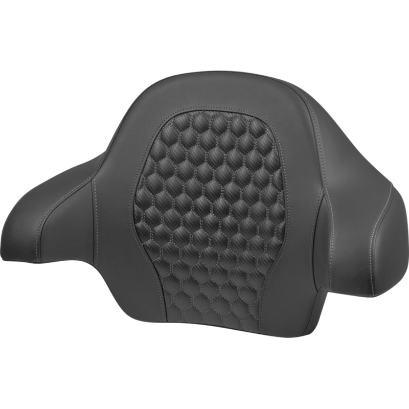 Tour Pack Backrest Pad Honeycomb, Gray Stitching – 14+ Touring