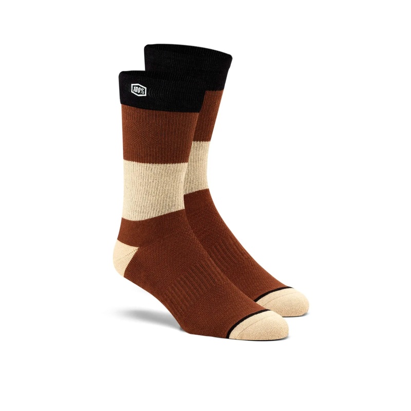 100% Trio Casual Socks Camel