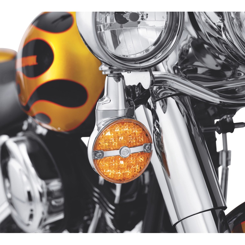 Harley Davidson 68435-10 LED Flat Lens Turn Signals LED TURN SIGNAL, SMOKED