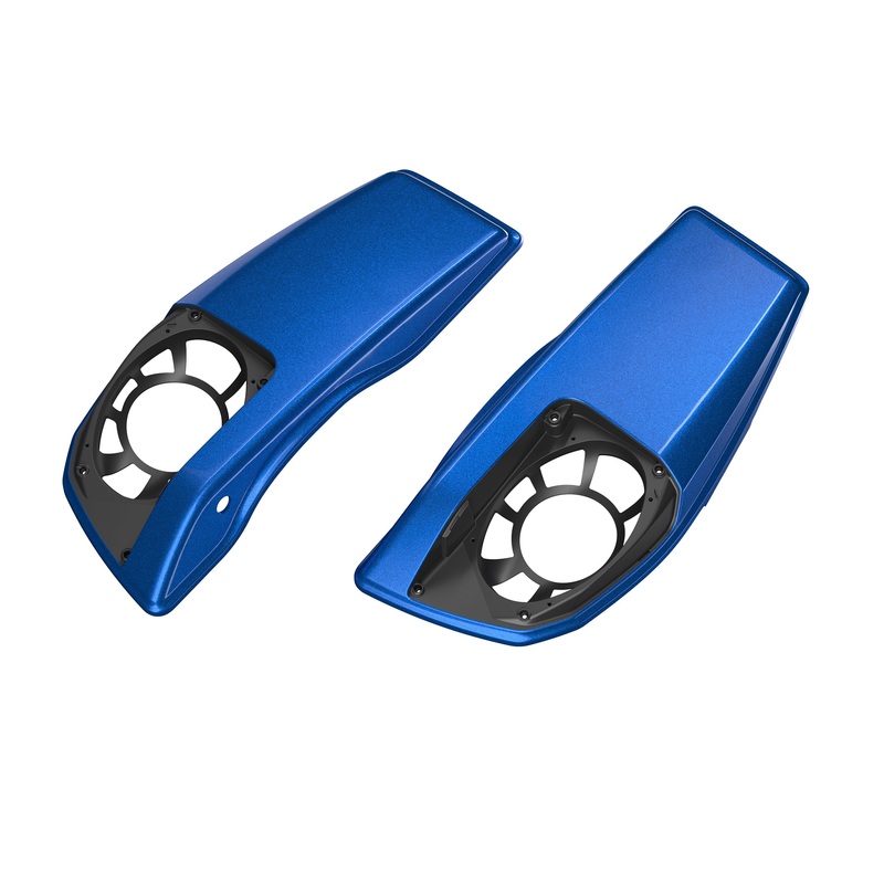 Harley-Davidson 90202793EYV colour Matched Saddlebag Speaker Lids Blue Burst Left & Right