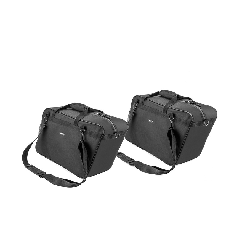 Pair Black Oxford Saddlebag Organizer Liners Bag for 1993-2025 Harley Touring Hard Saddlebag