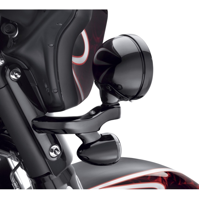 Harley Davidson 67800366A Custom Auxiliary Lighting Kit KIT-AUXILIARY LAMP,BLACK,FLHX