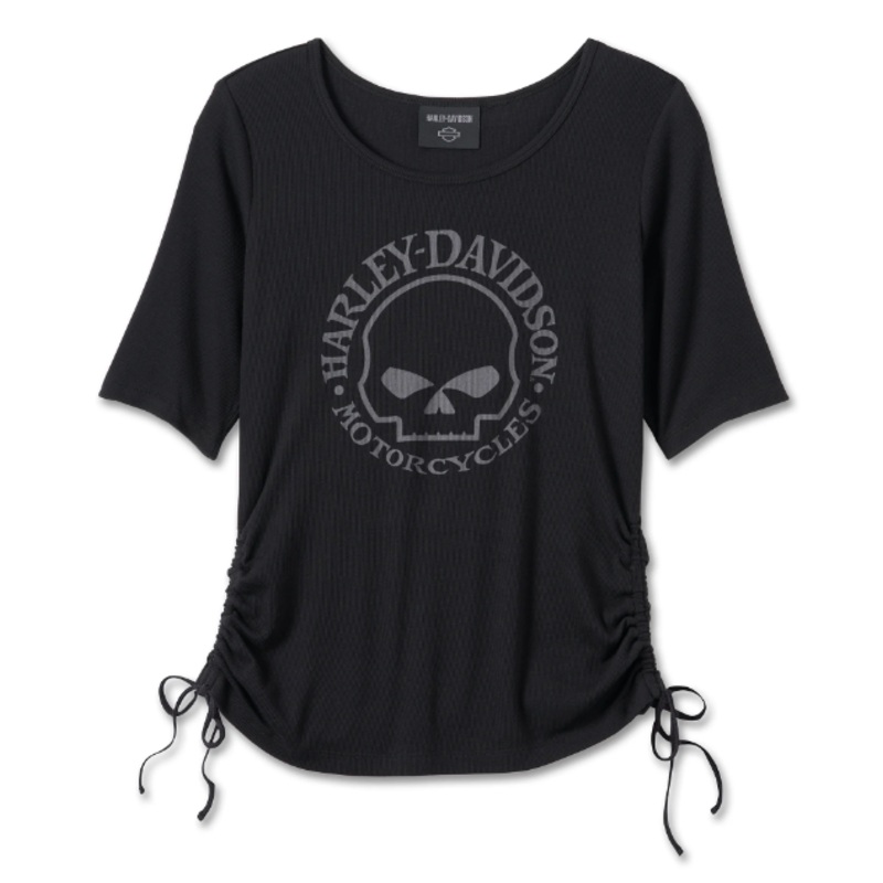 Harley-Davidson Women’s Willie G Skull Tie Knit Top 99059-24VW