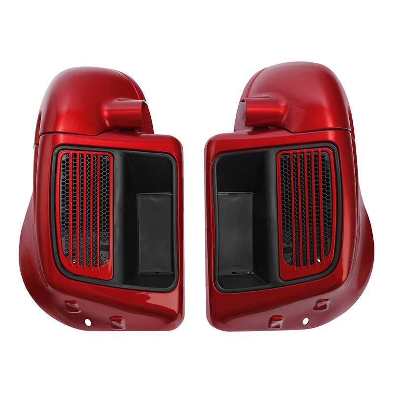 HR3 Wicked Red Vented Lower Fairing Kit For Harley Touring Models 2014-2023 (Fits water cooled models)