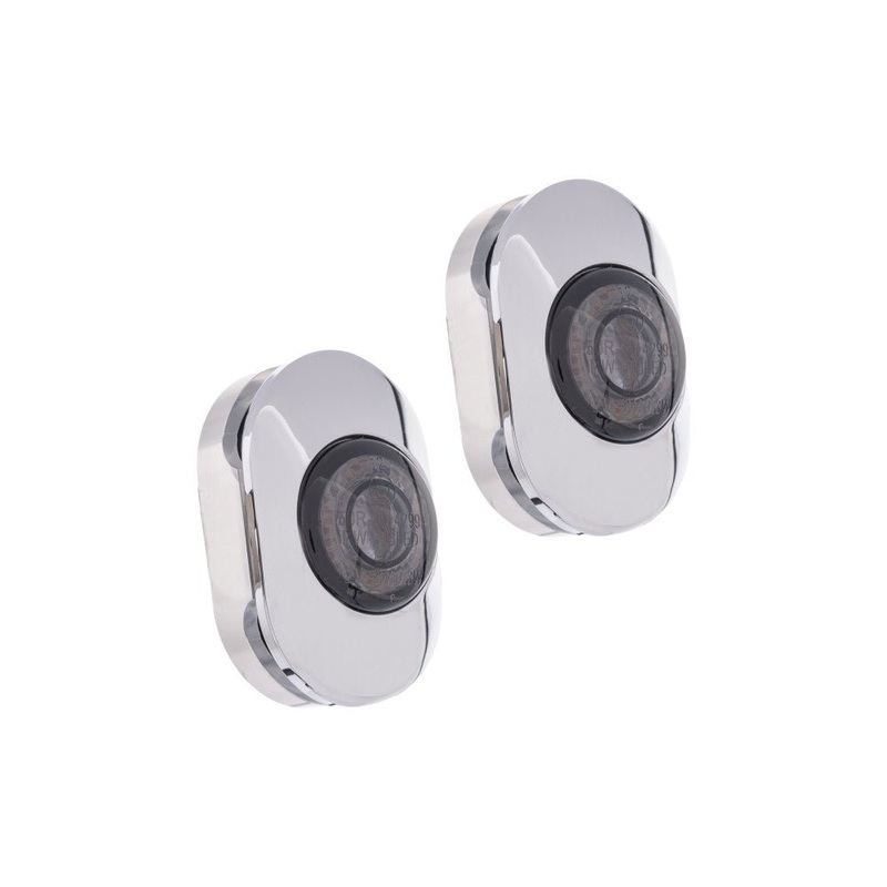 Kodlin Sleek Run/Turn/Brake LED Lights. Smoked Lens & Chrome Housing.
