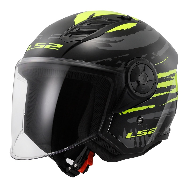 LS2 OF616 Airflow II Brush – Black / Hi-Vis Yellow