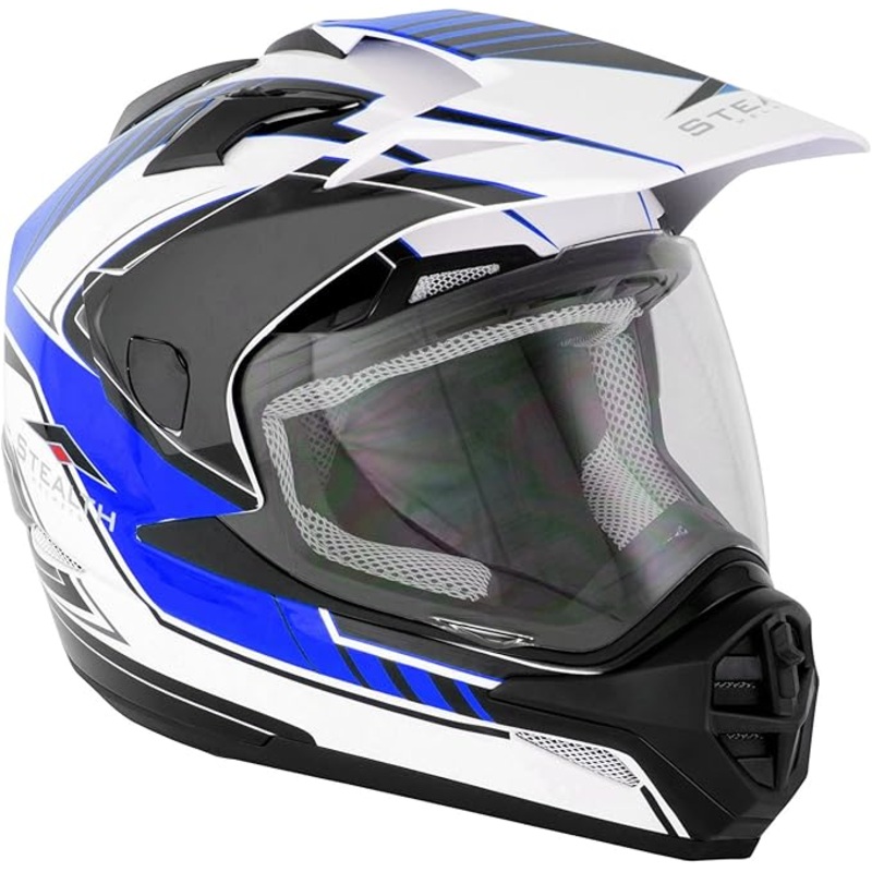 Stealth HD009 Adventure Dual Sport Graphic Blue