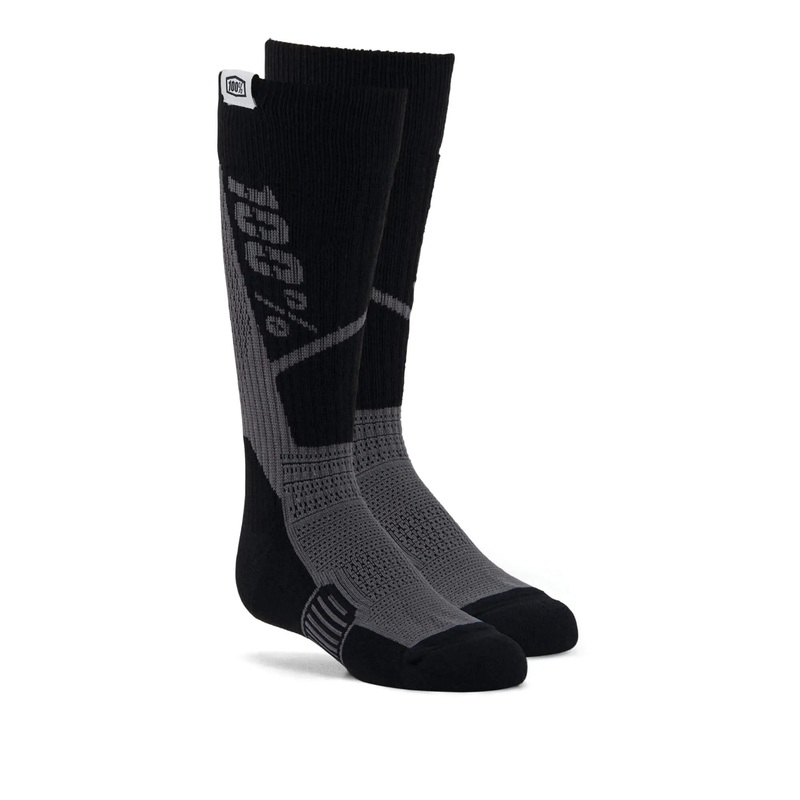100% Torque Youth Thick Comfort MX Socks Black