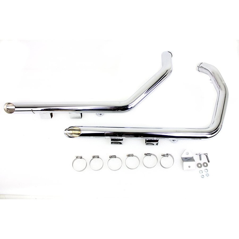 Sportster Drag Pipe Set w/Heat Shields – 2004-2013 Models
