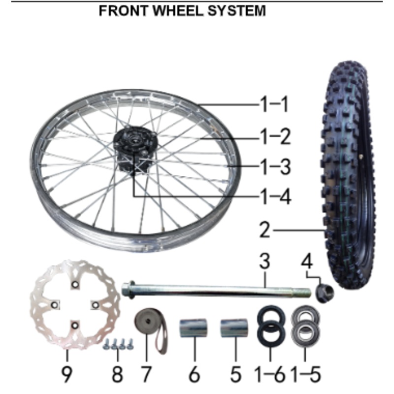 Front Brake Disc – 230DH Gas Dirt Bike