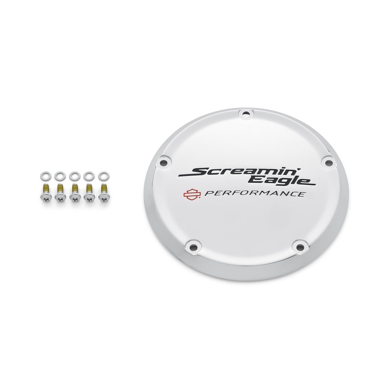 Harley Davidson 25701408 Screamin’ Eagle Derby Cover  – Screaming Eagle KIT,CVR/SLG,CLUTCH,SE,CHROME