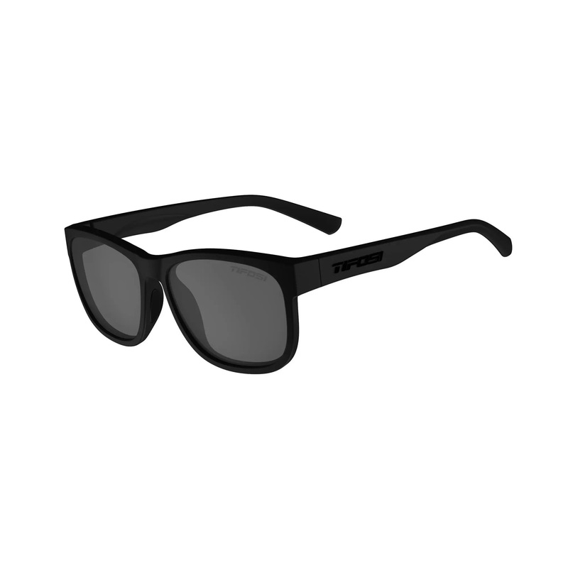 Tifosi Swank XL Single Polarized Lens Cycle Sunglasses Blackout / Smoke