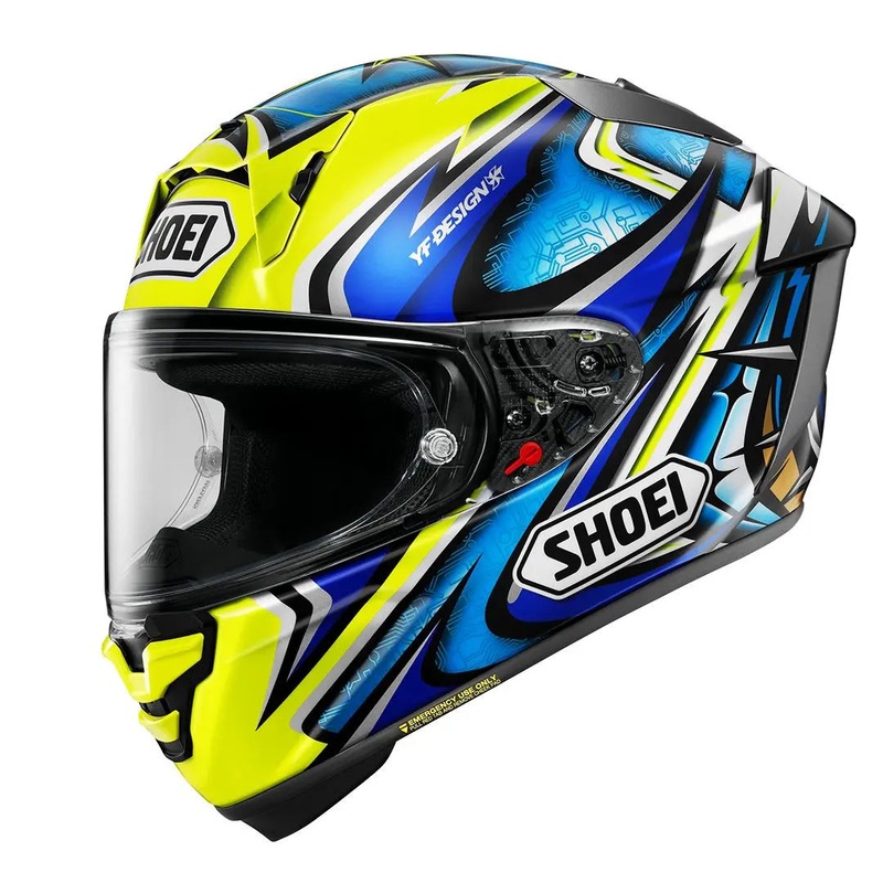 Shoei X-SPR Pro Daijiro TC3 Yellow / Blue