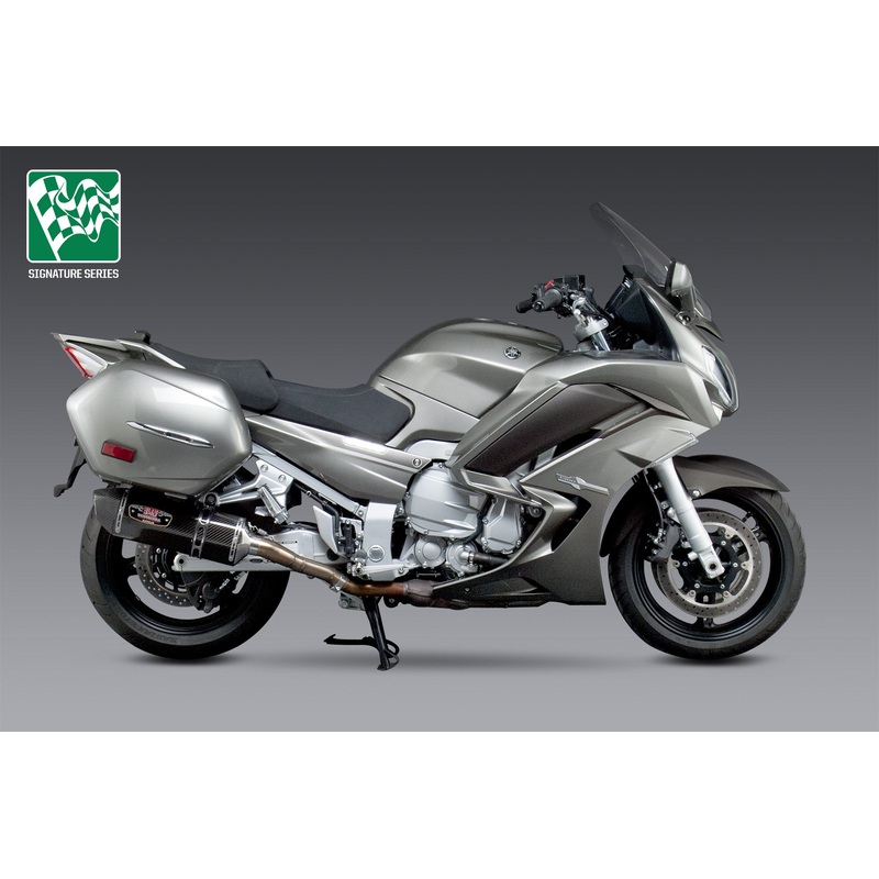 FJR1300A 13-24 R-77 Stainless Slip-On Exhaust, w/ Carbon Fiber Mufflers