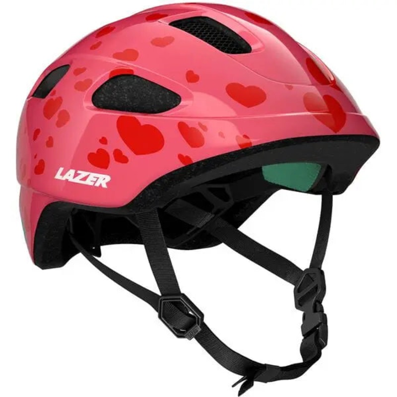 Lazer NutZ 2.0 KinetiCore Youth Cycle Helmet Little Hearts