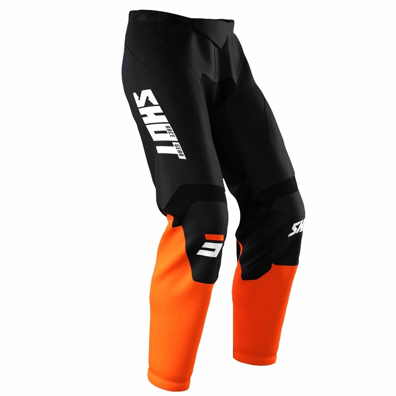 Shot Raw Trouser Burst Orange