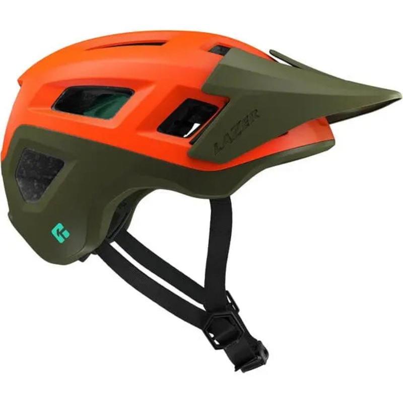 Lazer Coyote Kineticore Cycle Helmet Matt Orange / Green