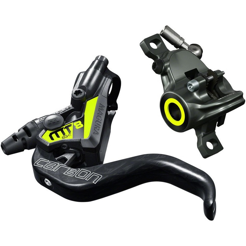 Magura MT8 SL Disc Brake – Works as Front or Rear – Gray & Yellow
