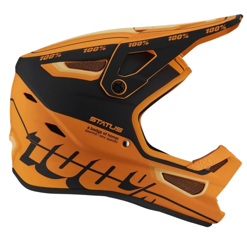 100% Status Youth Cycle Helmet Topenga Orange / Black