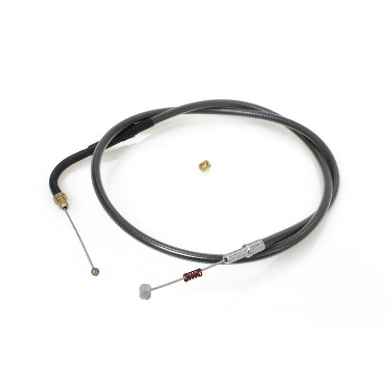 28-1/2in. Idle Cable – Black Pearl. Fits Big Twin 1996-2017.