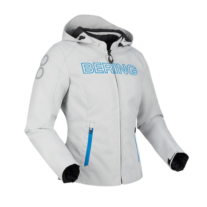Bering Warwick Ladies Textile Jacket Light Grey / Blue
