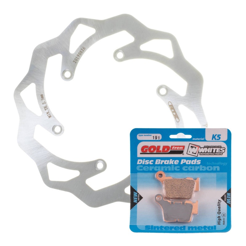 Brake Disc & Pad Rear Kit – Husqvarna FE350 ’14-’17 – Wave