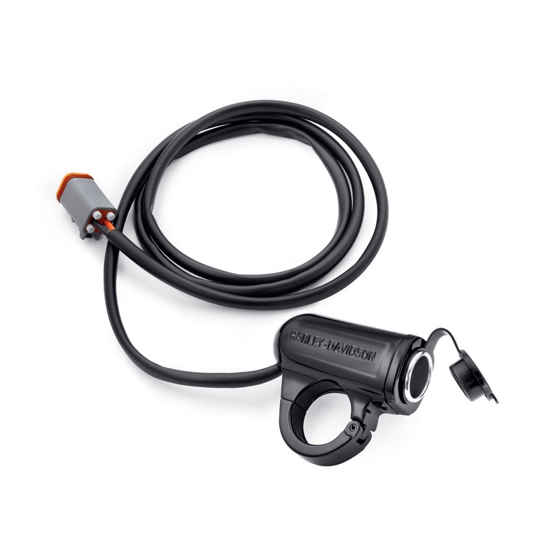 Harley Davidson 69200854 Handlebar Mount Auxiliary Power Port POWER PORT, H’BAR MOUNT, 12V,