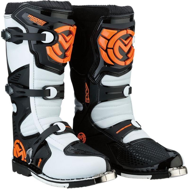 Moose Racing S18 M1.3 MX Boots Orange / White
