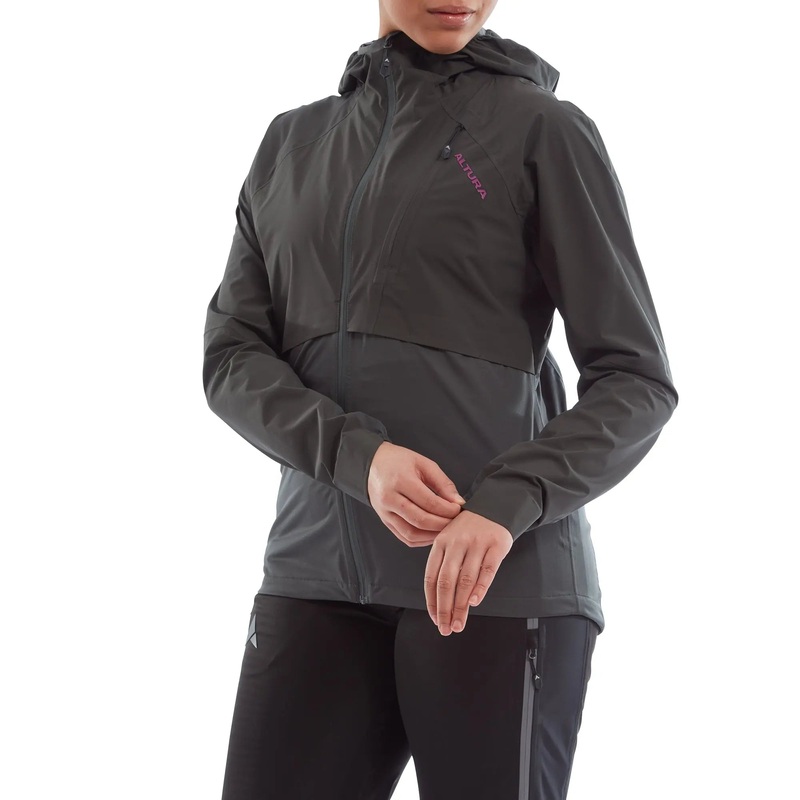 Altura Esker Waterproof Packable Ladies Cycle Jacket Carbon