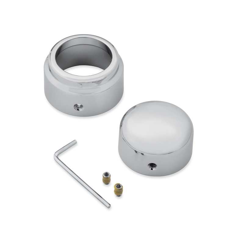 Harley Davidson 43000108 Rear Axle Nut Covers – Chrome KIT,AXLE,NUT,CHROME