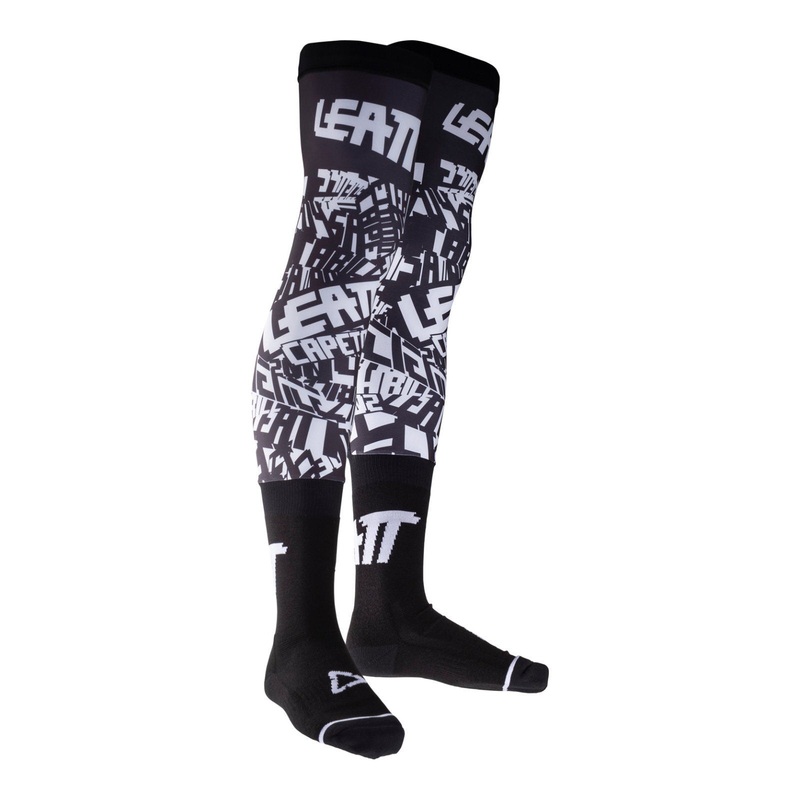 Leatt 2025 Knee Brace Socks – Black / White