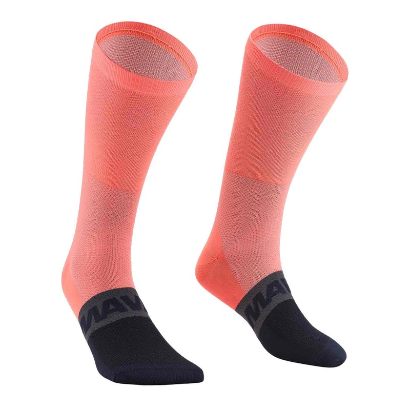 Mavic Aksium High Cycle Socks Coral Deep Blue