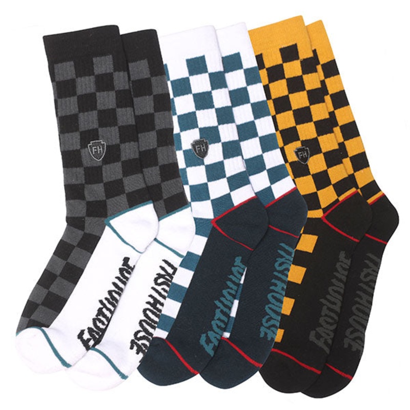 Fasthouse – Triple Check 3-Pack Socks