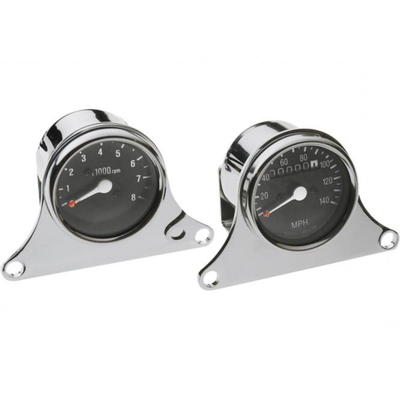 MINI TACH KT ALL 12V HARLEY’S Single Instrument Gauge Kit