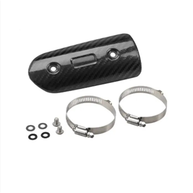 SBK Carbon Fiber Motorcycle Exhaust Heat Shield Effective Heat Insulation to Prevent Burns – A Model