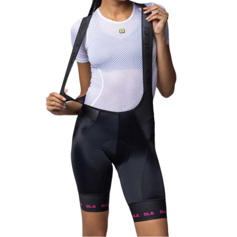 Ale Clothing Strada 2.0 PR-E Ladies Cycle Bib Shorts Black / Pink