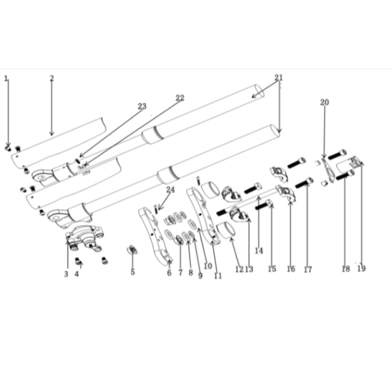 Handlebar Holder Kits2pcs/set) – 500W Dirt Bike