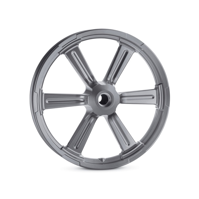 Harley Davidson 43300590 Annihilator 18 in. Front Wheel KIT,FR WHL,6 SPK,GRAY,18X3.5