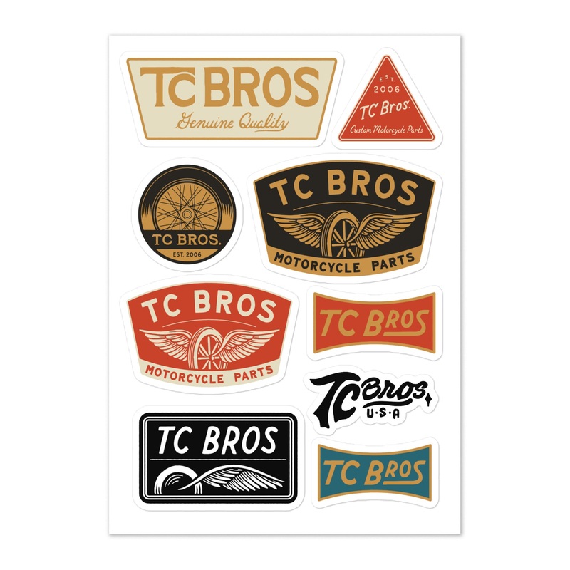 TC Bros. Sticker Sheet