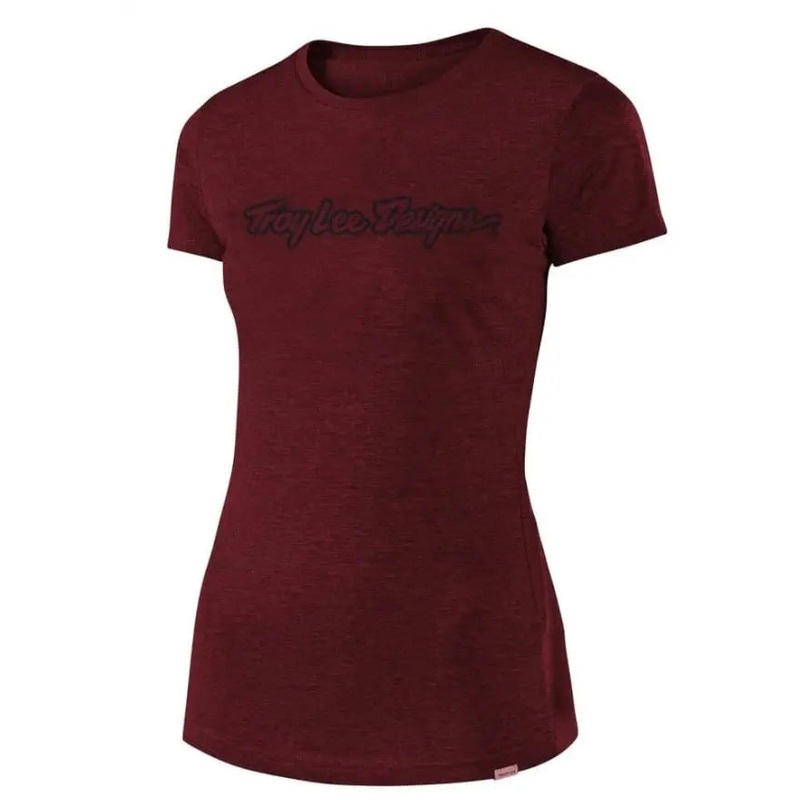 Troy Lee Designs Signature Ladies T-Shirt Maroon