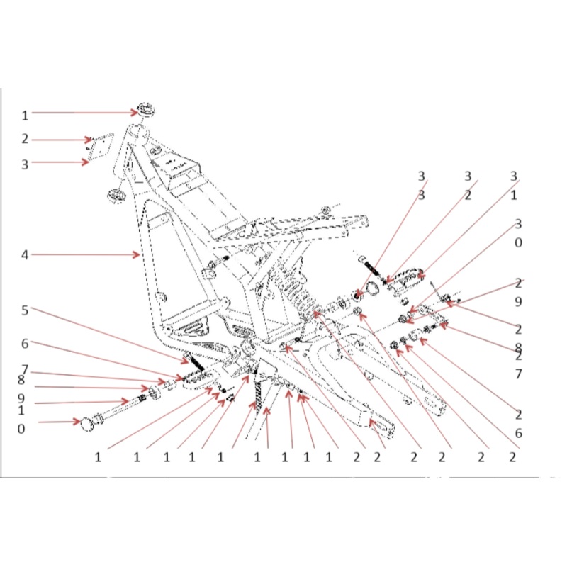 Frame – 1000W Dirt Bike