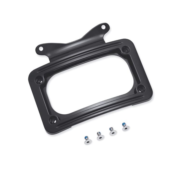 Harley Davidson 67900058 Curved License Plate Frame KIT-BRACKET,LIC’SE PLT,CRV,BLK