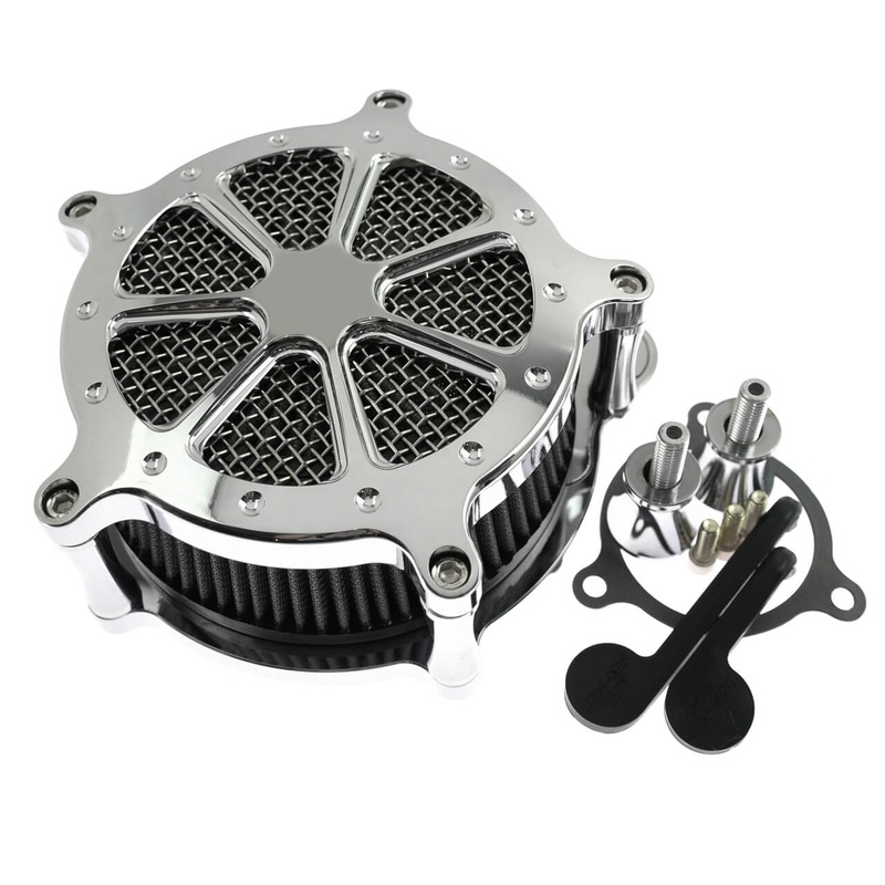 High Flow Air Cleaner Grey Element Intake for Harley M8 Touring Trike 2017-2025 | Mactions