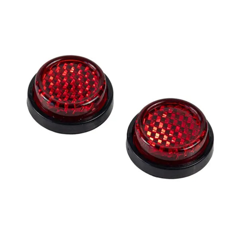 Riderr Self Adhesive Reflectors Red – Pack Of 2