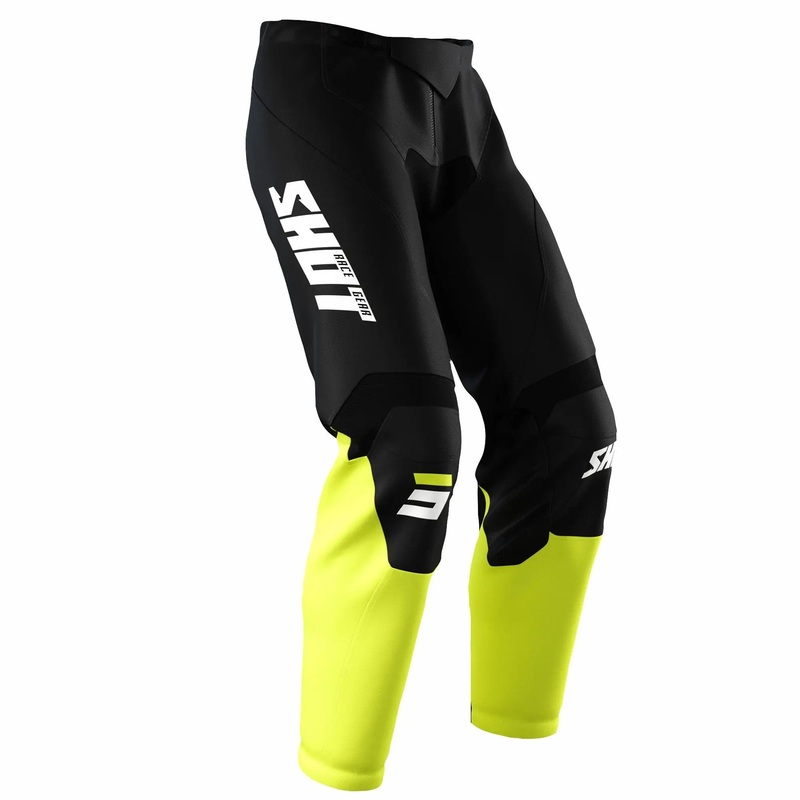 Shot Raw Trouser Burst Neon Yellow