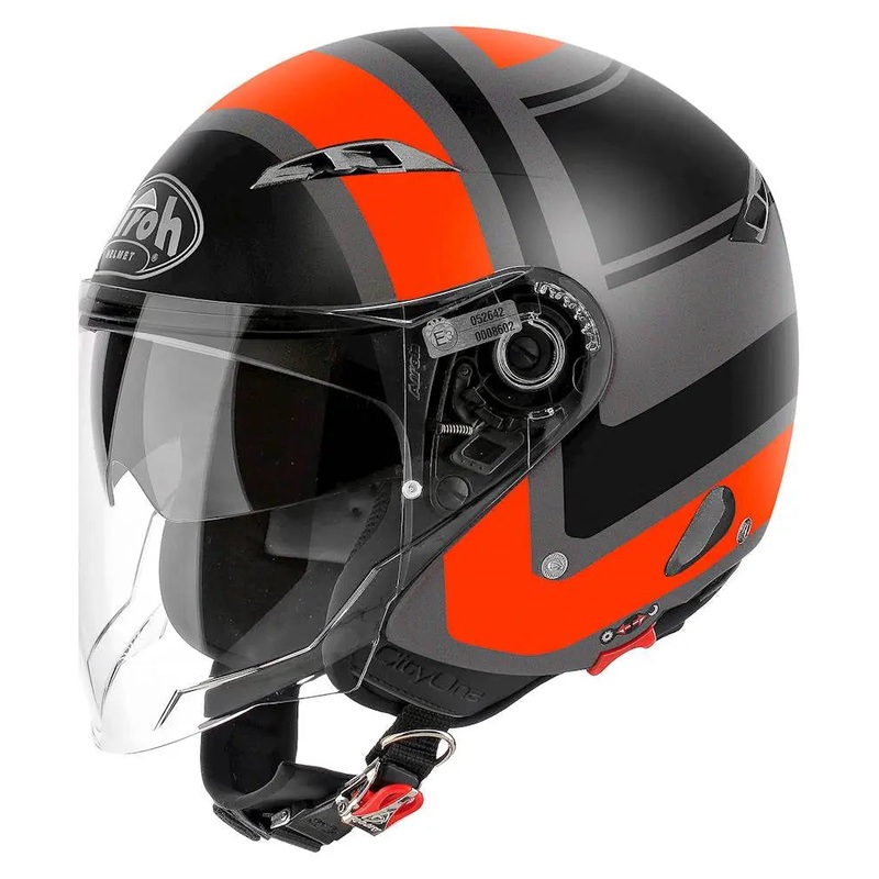 Airoh City One Jet Helmet Matt Wrap Orange