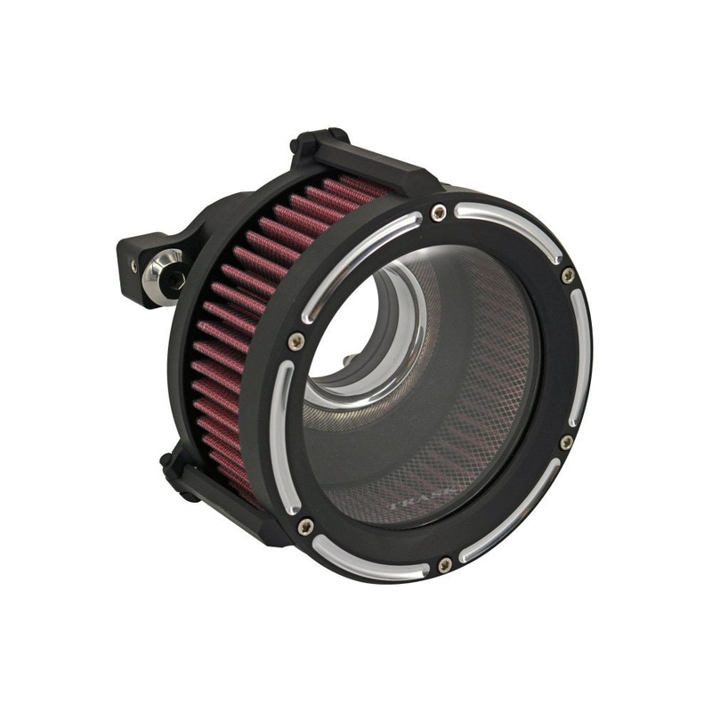 Assault Clear Air Cleaner- Reverse Cut Black. Fits Touring 2017up & Softail 2018up.
