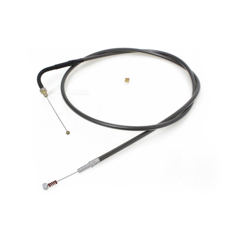 45-1/2in. Idle Cable – Black Pearl. Fits Big Twin 1990-1995.