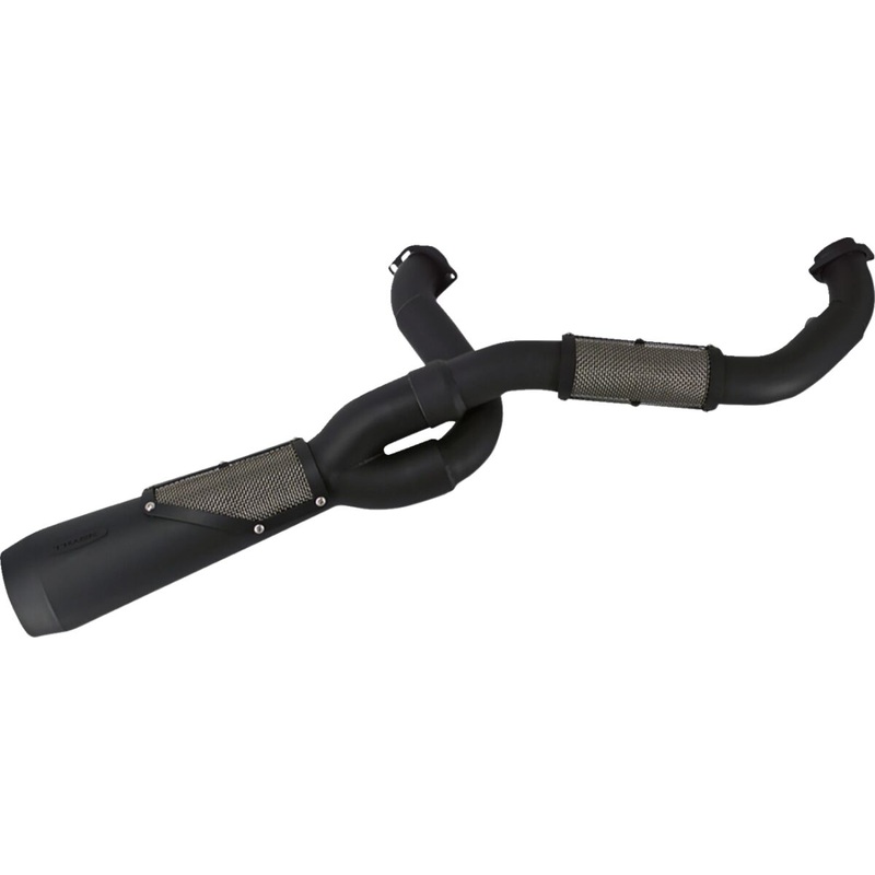 Big Sexy 2:1 Exhaust, Black – 18+ Softail w/o Factory Saddlebags
