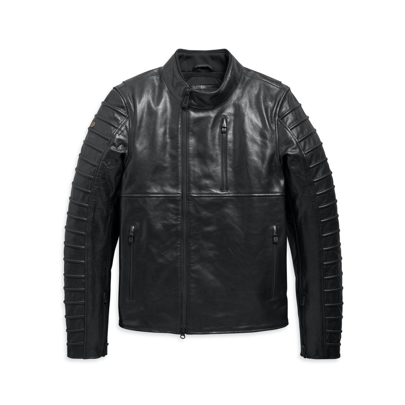 Harley Davidson, Men’s Ozello Perforated Leather Jacket – 98006-20EM